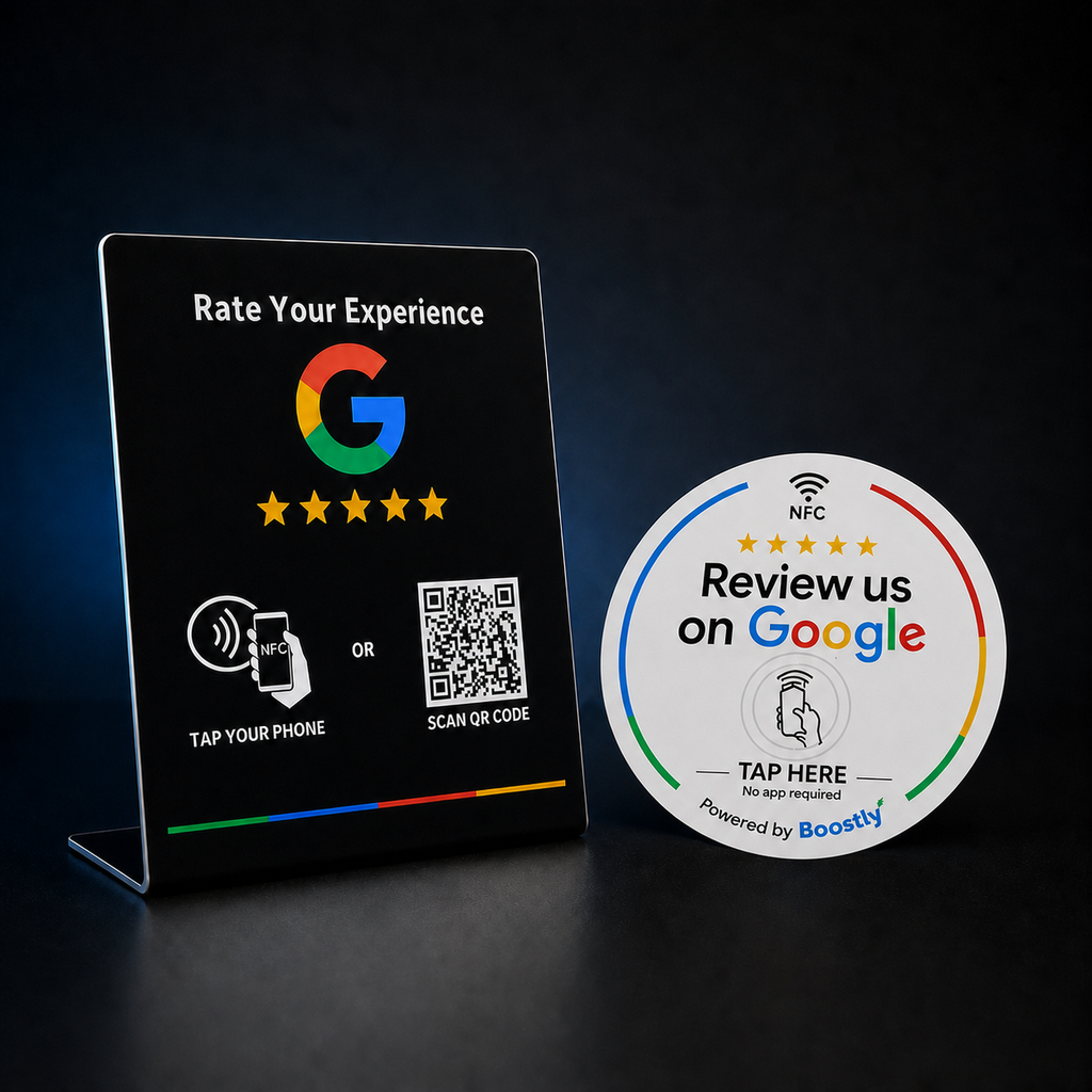 Google Review Starter Bundle – Stand + Disc