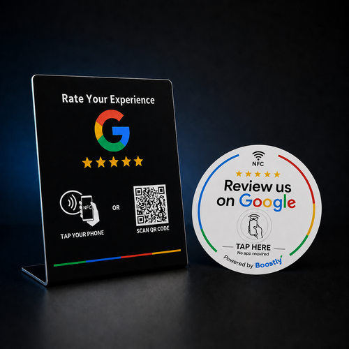 Google Review Starter Bundle – Stand + Disc