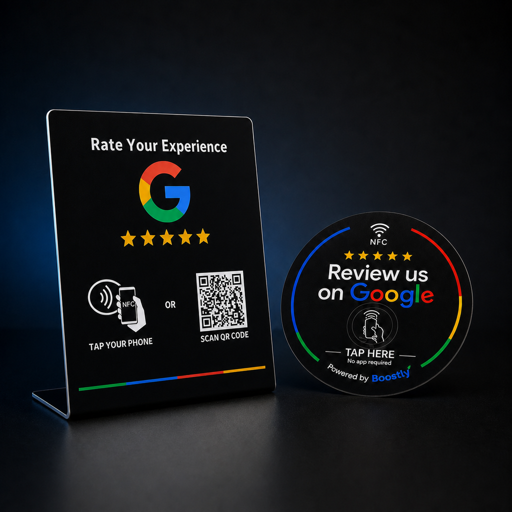 Google Review Starter Bundle – Stand + Disc