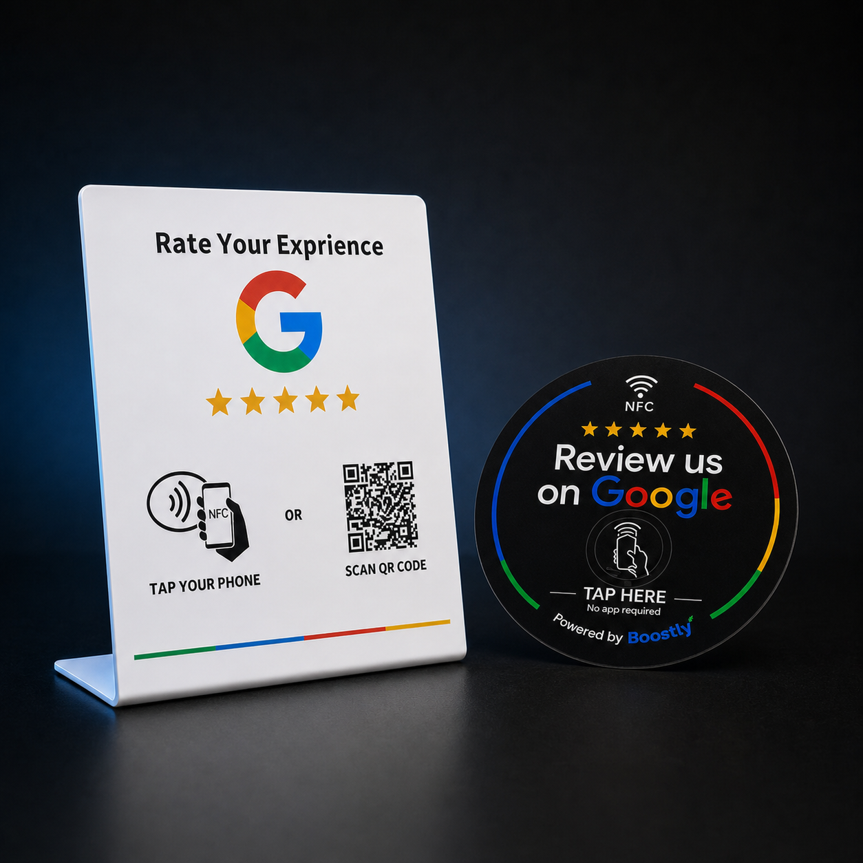 Google Review Starter Bundle – Stand + Disc