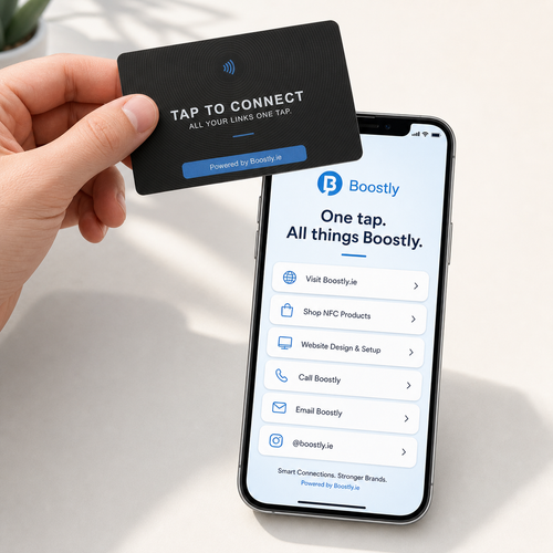 Boostly Tap Card — NFC Digital Business Card